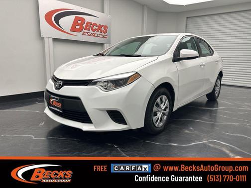 Super White 2015 Toyota Corolla L