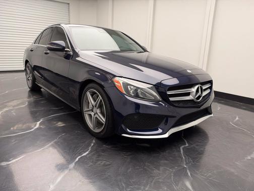Blue 2017 Mercedes-Benz C-Class C 300