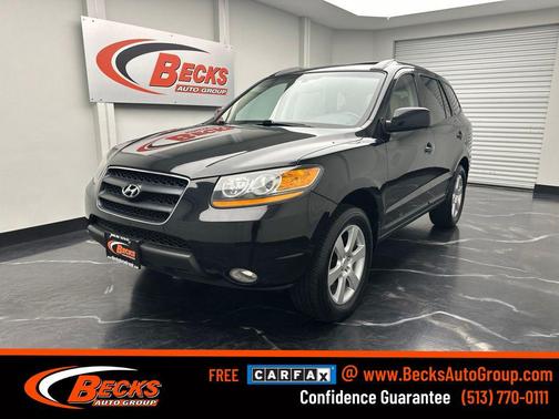 Ebony Black 2009 Hyundai SANTA FE SE