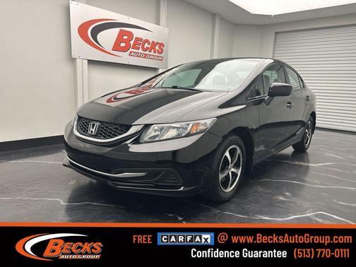 Crystal Black Pearl 2015 Honda Civic SE Sedan
