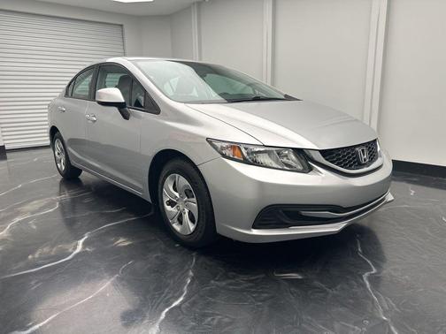 Alabaster Silver Metallic 2013 Honda Civic LX