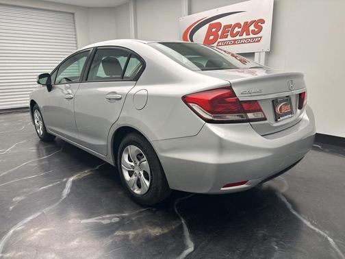 Alabaster Silver Metallic 2013 Honda Civic LX