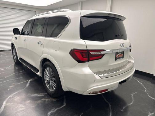 Moonstone White 2019 INFINITI QX80 Luxe