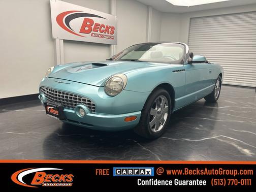 Blue 2002 Ford Thunderbird Base Convertible