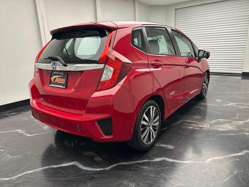 Red 2015 Honda Fit EX