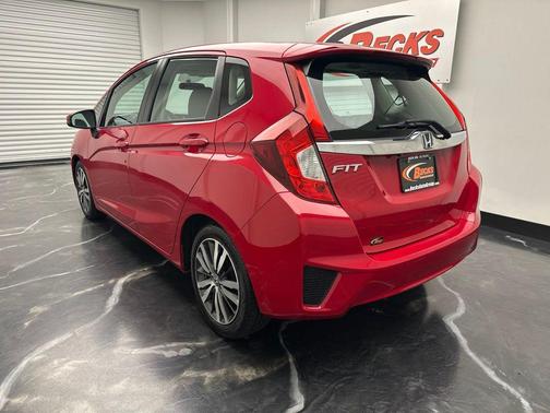 Red 2015 Honda Fit EX
