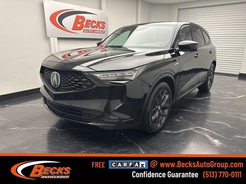Black 2022 Acura MDX A-Spec Package