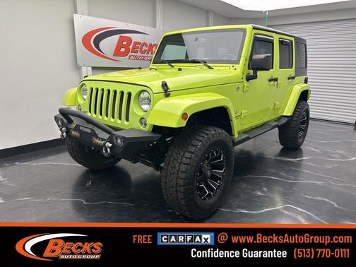 Hypergreen Clearcoat 2016 Jeep Wrangler Unlimited Sahara
