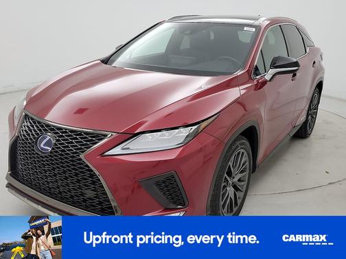 Red 2022 Lexus RX 450h F-SPORT Handling