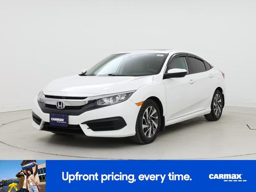White 2018 Honda Civic EX