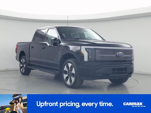 Black 2023 Ford F-150 Lightning Platinum