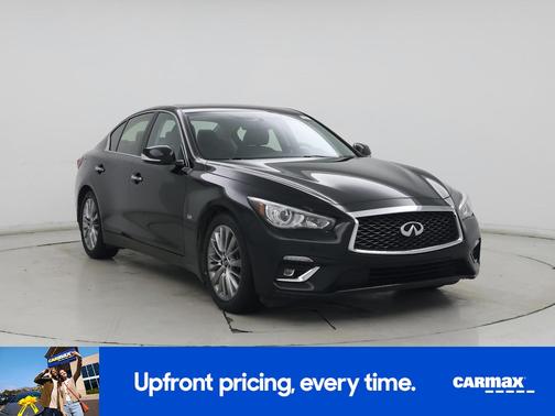 Black 2020 INFINITI Q50 Luxe