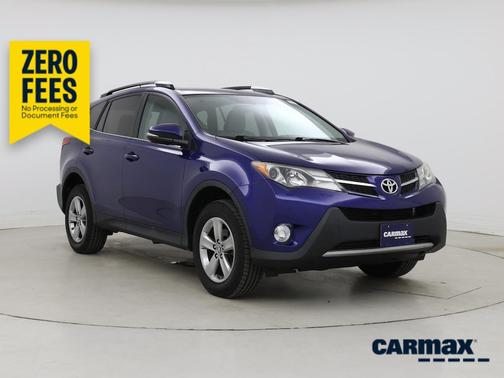 Blue 2015 Toyota RAV4 XLE