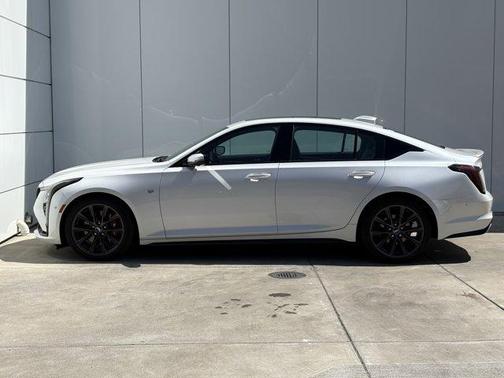 Crystal White Tri-Coat 2025 Cadillac CT5 Sport RWD