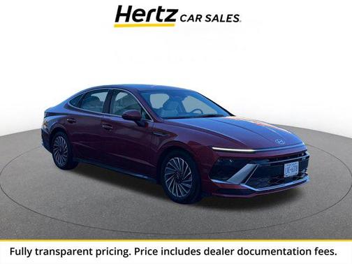 Ultimate red 2025 Hyundai SONATA Hybrid SE