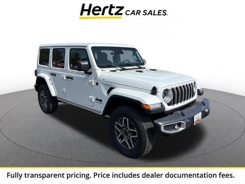 Bright White Clearcoat 2025 Jeep Wrangler 4-Door Sahara 4x4