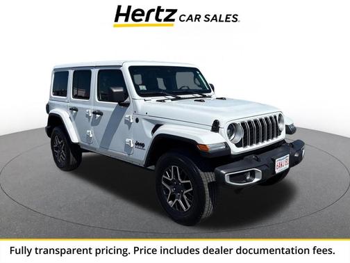 Bright White Clearcoat 2025 Jeep Wrangler 4-Door Sahara 4x4