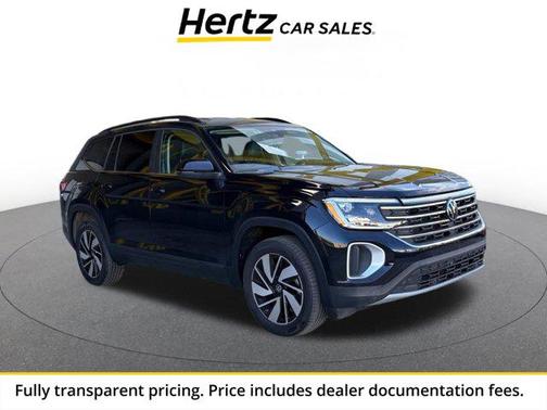 Deep Black Pearl 2025 Volkswagen Atlas 2.0T SE w/Technology