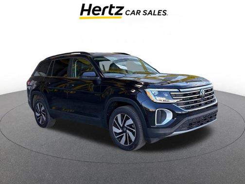 Deep Black Pearl 2025 Volkswagen Atlas 2.0T SE w/Technology