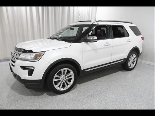 White Platinum Tri-Coat Metallic 2019 Ford Explorer XLT