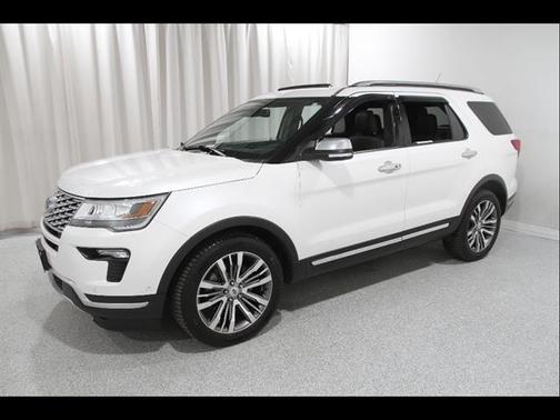 White Platinum Tri-Coat Metallic 2018 Ford Explorer Platinum
