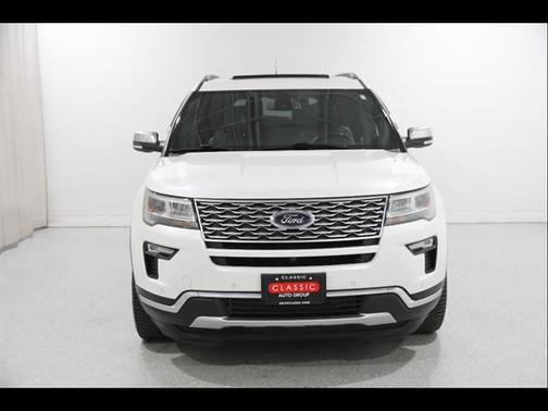 White Platinum Tri-Coat Metallic 2018 Ford Explorer Platinum