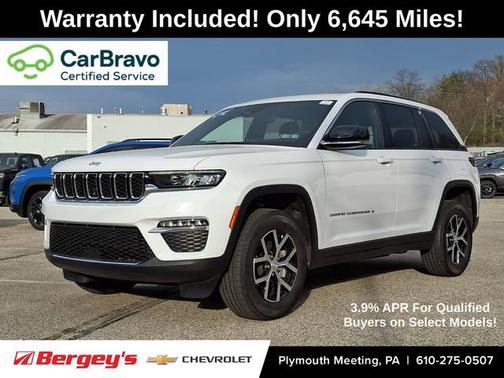 Bright White Clearcoat 2024 Jeep Grand Cherokee Limited 4x4