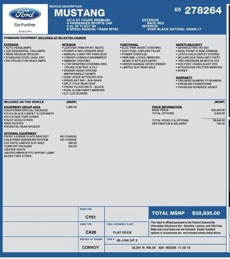 Red 2014 Ford Mustang GT Premium
