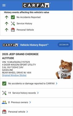 2020 Jeep Grand Cherokee Altitude