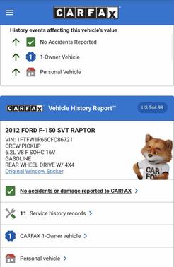 2012 Ford F-150 SVT Raptor