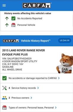 2015 Land Rover Range Rover Evoque Pure Plus