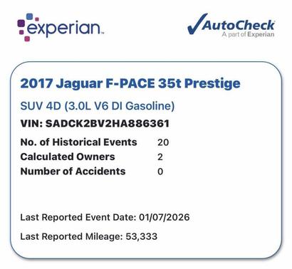 2017 Jaguar F-PACE 35t Prestige