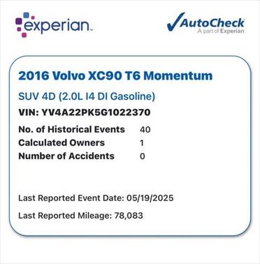 2016 Volvo XC90 T6 Momentum