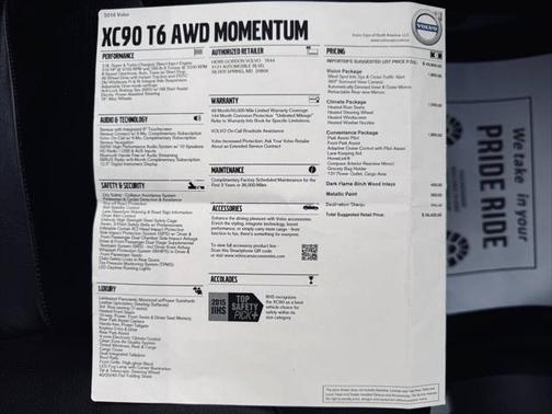 2016 Volvo XC90 T6 Momentum
