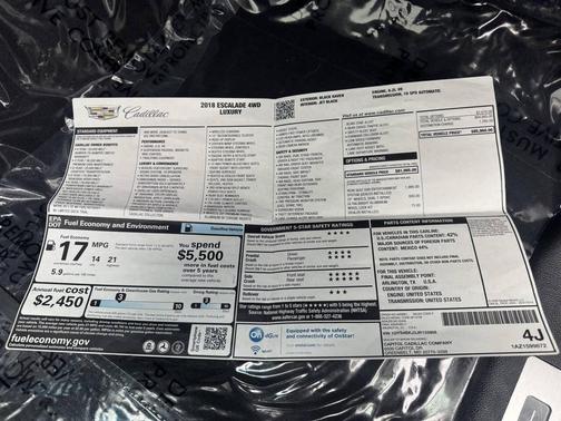 2018 Cadillac Escalade Luxury