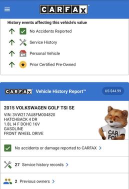 2015 Volkswagen Golf Auto TSI SE