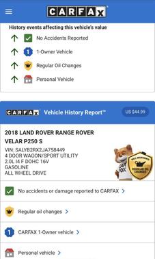2018 Land Rover Range Rover Velar P250 S
