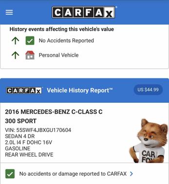 2016 Mercedes-Benz C-Class C 300 Sport 4dr Sedan