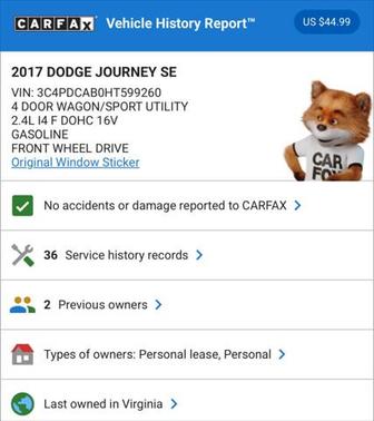 2017 Dodge Journey SE
