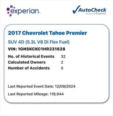 2017 Chevrolet Tahoe Premier