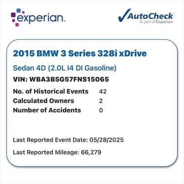 2015 BMW 328 328i xDrive AWD 4dr Sedan SULEV
