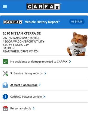 2010 Nissan Xterra SE 4x4 4dr SUV