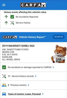2019 Maserati Ghibli SQ4 AWD 4dr Sedan