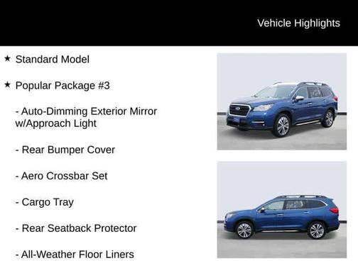 Abyss Blue Pearl 2019 Subaru Ascent Touring 7-Passenger