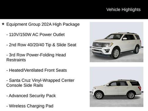 Star White Metallic Tri-Coat 2021 Ford Expedition XLT