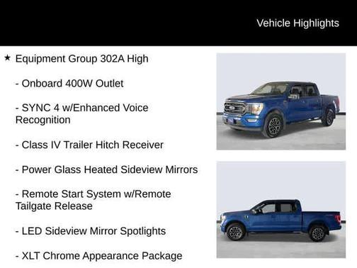 Atlas Blue Metallic 2023 Ford F-150 XLT