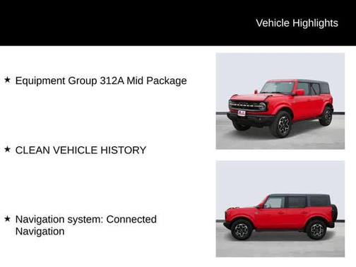 Race Red 2022 Ford Bronco Outer Banks