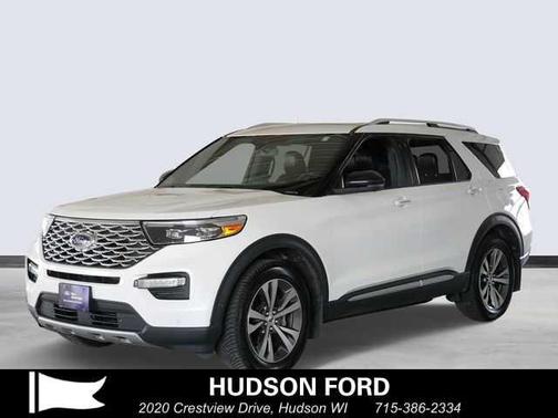 Star White Metallic Tri-Coat 2020 Ford Explorer Platinum