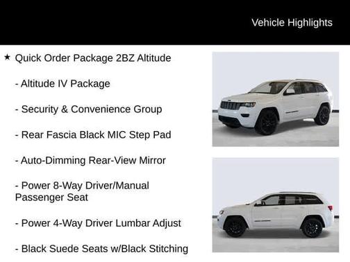 Bright White Clearcoat 2019 Jeep Grand Cherokee Altitude