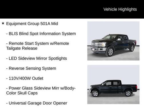 Shadow Black 2018 Ford F-150 Lariat